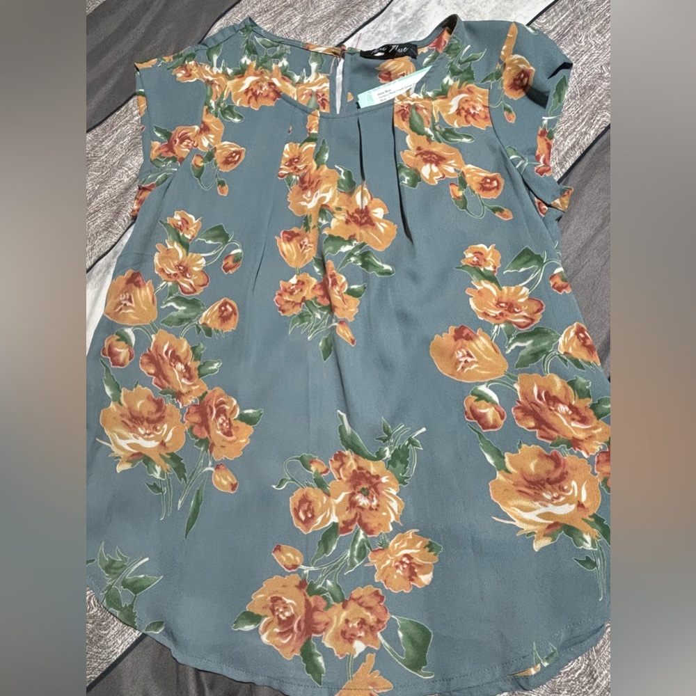Ambriz pleat front detail blouse